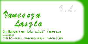 vanessza laszlo business card